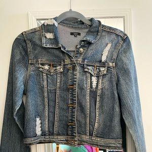 Distressed Crop Jean Jacket from Windsor Dresses. Hardly worn